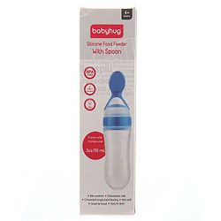Babyhug Squeezy Silicone Food Feeder- Blue