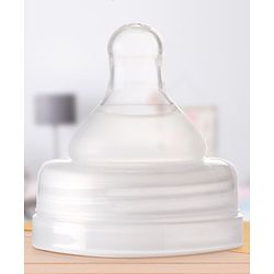 Babyhug  Stainless Steel Feeding Bottle with Leak-Proof Cap & Silicone Nipple  200 ml | BPA Free| Durable| Milk Feeding | 304 Grade | Newborn