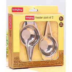 Babyhug Baby Stainless Steel Feeders Pack of 2 - 20 ml Each