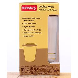 Babyhug Double Wall Stainless Steel Tumbler with Ringer - 120 ml