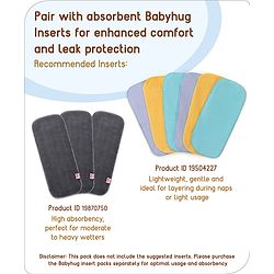 Babyhug Waterproof Nappy Small Size Set of 3 - Yellow Pink Blue