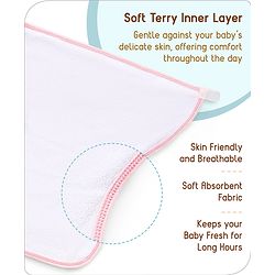 Babyhug Waterproof Nappy Small  Size Set of 3 - Yellow Pink Blue