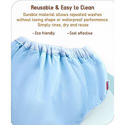 Babyhug Waterproof Nappy With Elastic Small Set of 3 - Pink Blue Yellow