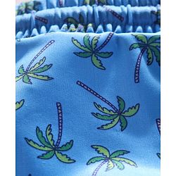 Babyhug Swimming Trunks Palm Tree Print - Blue