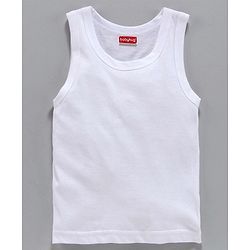 Babyhug 100% Organic Cotton Solid Vest Pack of 3 - White