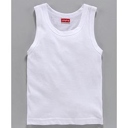 Babyhug 100% Organic Cotton Solid Vest Pack of 3 - White