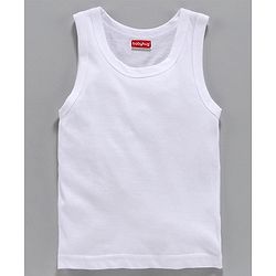 Babyhug 100% Organic Cotton Solid Vest Pack of 3 - White