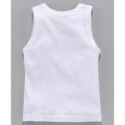 Babyhug 100% Organic Cotton Solid Vest Pack of 3 - White