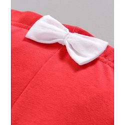 Babyhug Full Length Leggings with Lace Detail - Coral