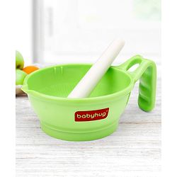 Babyhug Multi Purpose Baby Food Grinding Bowl - Purple Green