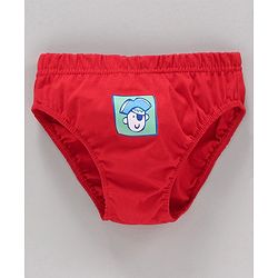 Babyhug 100% Cotton Briefs Pack of 3 - Blue Red
