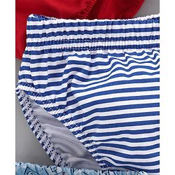 Babyhug 100% Cotton Briefs Pack of 3 - Blue Red