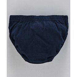 Babyhug 100% Cotton Printed & Striped Panties Pack of 3 -  Blue White