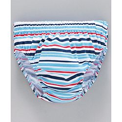Babyhug 100% Cotton Printed & Striped Panties Pack of 3 -  Blue White