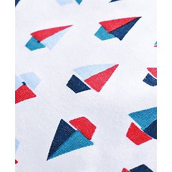 Babyhug 100% Cotton Printed & Striped Panties Pack of 3 -  Blue White