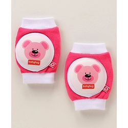 Babyhug Elbow & Knee Protection Pads Pink and White (Design May Vary)