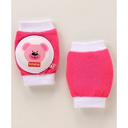 Babyhug Elbow & Knee Protection Pads Pink and White (Design May Vary)