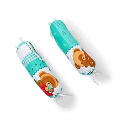 Babyhug Teddy Print Frilled Baby Bedding Set  -  Green