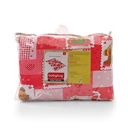 Babyhug Teddy Print Baby Bedding Set - Red
