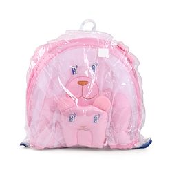 Babyhug Velvet Baby Bedding Set With Mosquito Net