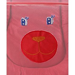 Babyhug Velvet Baby Bedding Set With Mosquito Net - Red