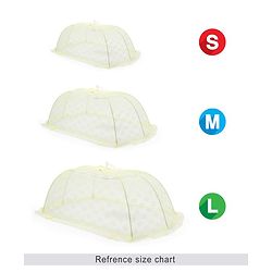 Babyhug Portable Baby Mosquito Net Medium - Yellow
