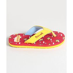 Cute Walk by Babyhug Flip Flops  Male Red 9