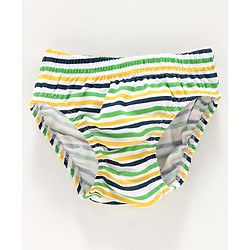 Babyhug 100% Cotton Briefs Car Print Pack of 3 - Green Blue