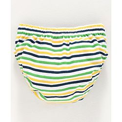 Babyhug 100% Cotton Briefs Car Print Pack of 3 - Green Blue