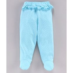 Babyhug Bootie Leggings Star Print Pack of 2 - Blue Pink