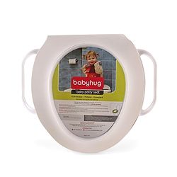 Babyhug Soft Potty Seat With Handle Fish Print- Light Blue