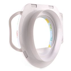Babyhug Soft Potty Seat With Handle Fish Print- Light Blue