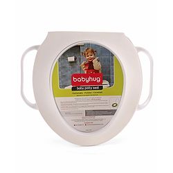 Babyhug Soft Potty Seat With Lion/Monkey Print - White