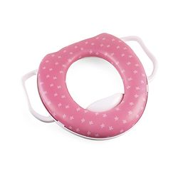 Babyhug Soft Potty Seat With Handle Star Print - Pink
