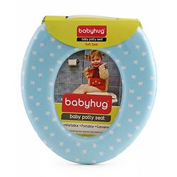Babyhug Soft Cushioned Baby Potty Seat Star Print - Blue