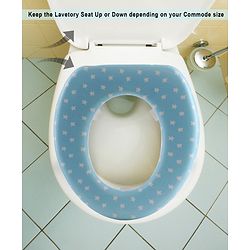 Babyhug Soft Cushioned Baby Potty Seat Star Print - Blue