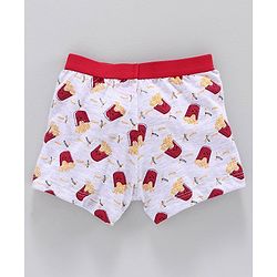 Babyhug Cotton Brief Striped & Printed Pack of 3 - Yellow  Red