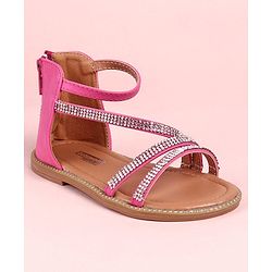 Cute Walk by Babyhug Gladiator Sandals - Pink