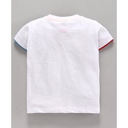 Babyhug Half Sleeves Tee Mickey Mouse & Friends - White