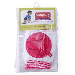 Babyhug Elbow & Knee Protection Pads White Pink (Design May Vary)