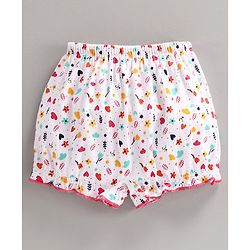 Babyhug 100% Cotton Bloomers Pack of 3 - Red White