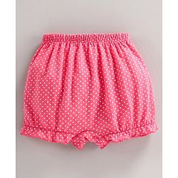Babyhug 100% Cotton Bloomers Pack of 3 - Red White