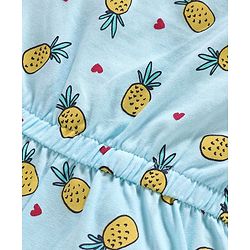 Babyhug Sleeveless Jumpsuit Pineapple Print - Blue