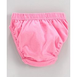 Babyhug 100% Cotton Printed Panties Pack of 3 - Pink White Yellow