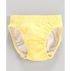 Babyhug 100% Cotton Printed Panties Pack of 3 - Pink White Yellow