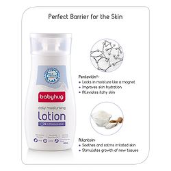 Babyhug Milk Protein Formula Daily Moisturising Milky Lotion Mild & Gentle Formula For Newborn Baby - 200 ml