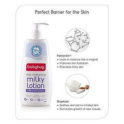 Babyhug Milk Protein Formula Daily Moisturising Milky Lotion Mild & Gentle Formula For Newborn Baby - 200 ml