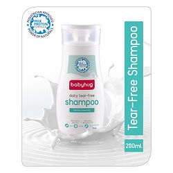 Babyhug Milk Protein Formula Daily Tear Free Milky Shampoo Ideal For Newborn Baby'S Delicate Scalp - 100 ml