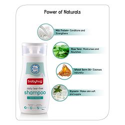 Babyhug Milk Protein Formula Daily Tear Free Milky Shampoo Ideal For Newborn Baby'S Delicate Scalp - 100 ml
