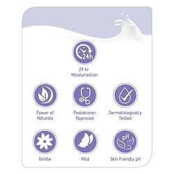 Babyhug Milk Protein Formula Daily Moisturising Milky Lotion Mild & Gentle Formula For Newborn Baby - 200 ml